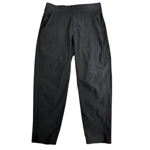 Athleta Brooklyn Mid Rise Ankle Pant Women's 2 Black Wrinkle Resist Stretch